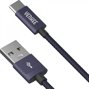 Yenkee USB A 2.0 / USB C szinkronizáló és töltőkábel 1m kék  (YCU 301 BE)